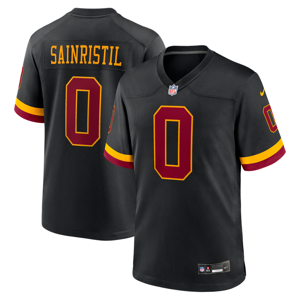 Mike Sainristil Washington Commanders Hail Raiser Alternate Game Jersey - Black