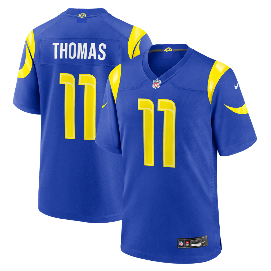 Keir Thomas Los Angeles Rams Team Game Jersey - Royal