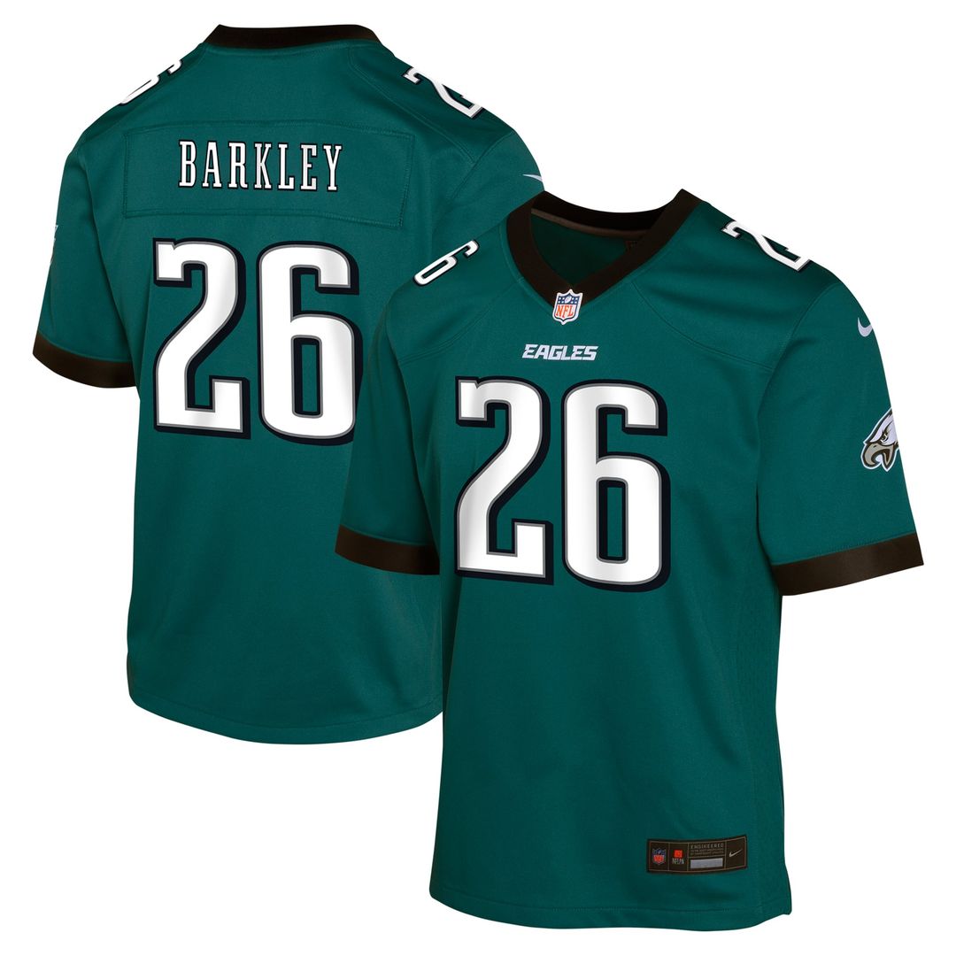 Saquon Barkley Philadelphia Eagles Youth Game Jersey - Kelly Green