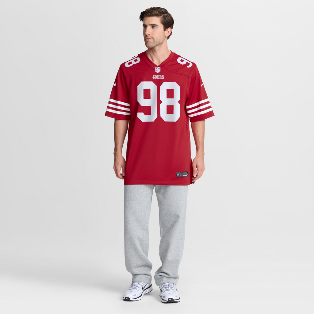 Mykel Williams San Francisco 49ers Team Game Jersey - Scarlet