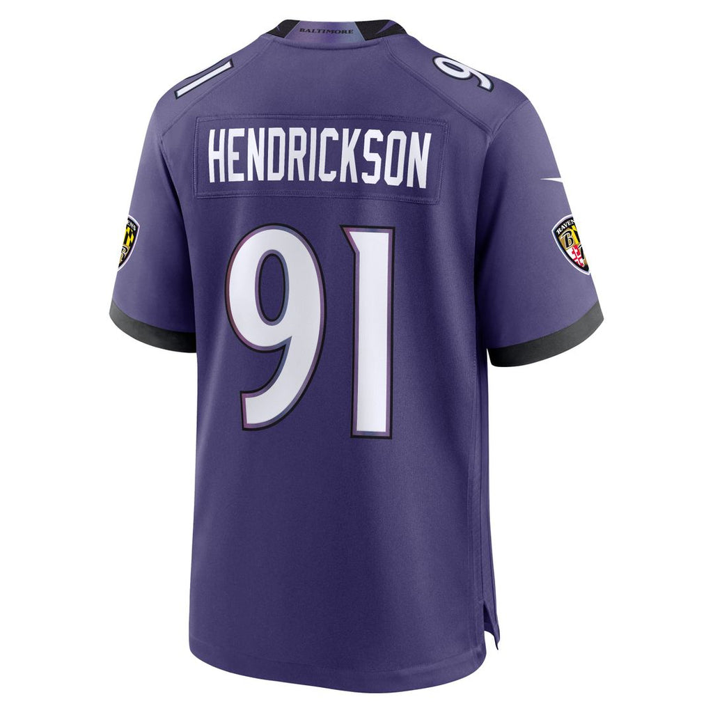 Trey Hendrickson Baltimore Ravens Team Game Jersey - Purple
