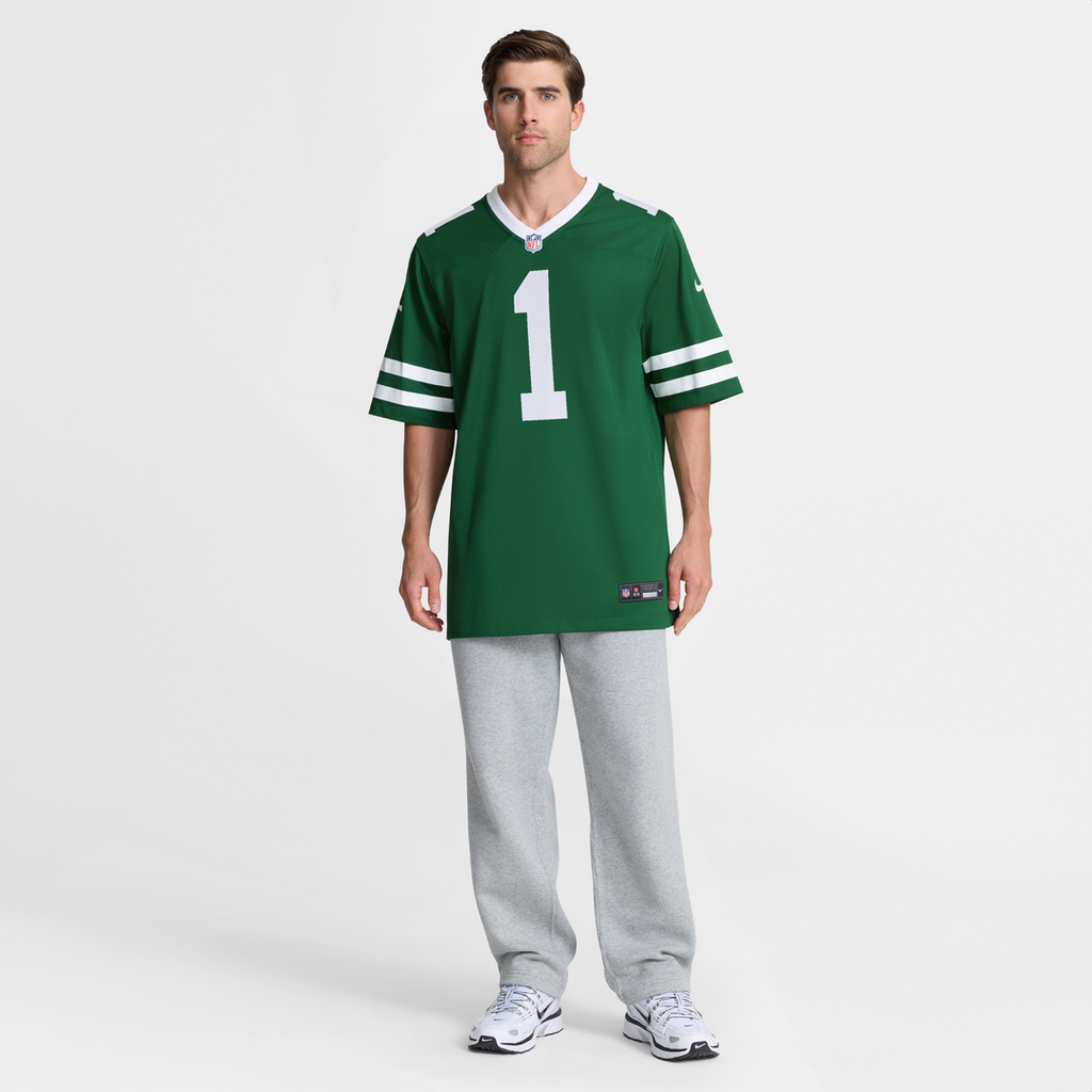 New York Jets #1 Dad Game Jersey - Legacy Green