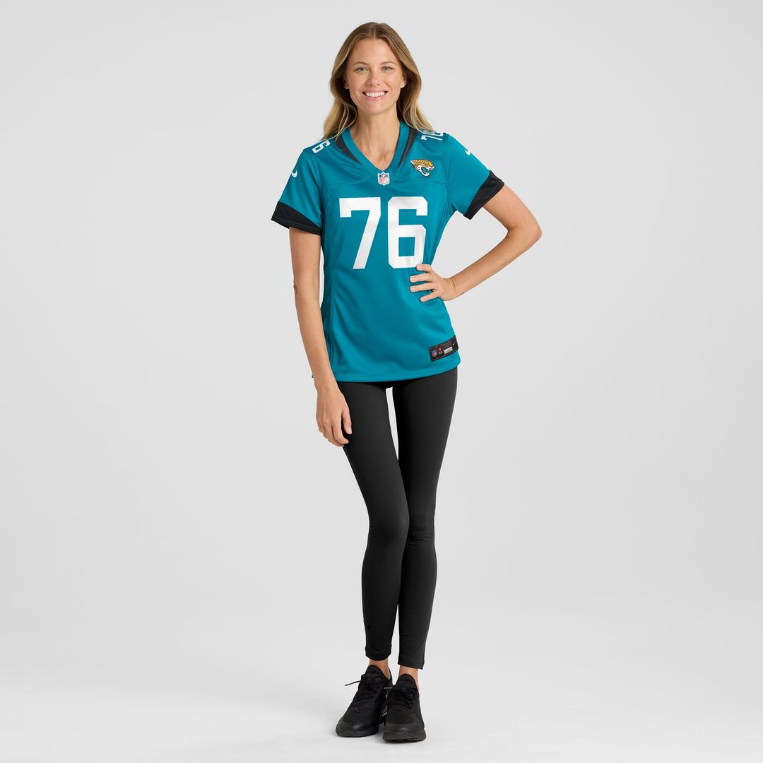Ezra Cleveland Jacksonville Jaguars Women's Game Jersey - Teal