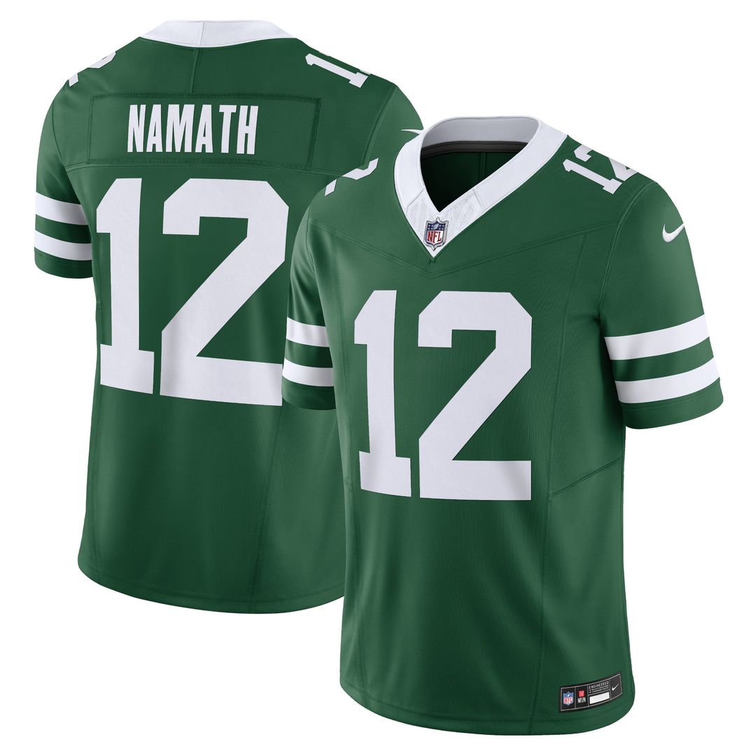 Joe Namath New York Jets Alternate Vapor F.U.S.E. Limited Jersey - Legacy Black