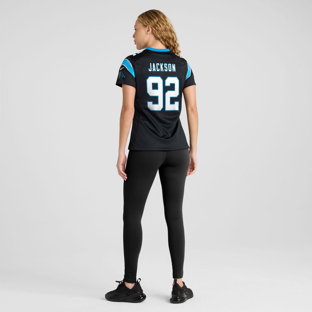 Cam Jackson Carolina Panthers Women's Team Game Jersey - Black