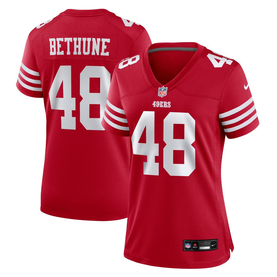 Tatum Bethune San Francisco 49ers Women's Team Game Jersey - Scarlet