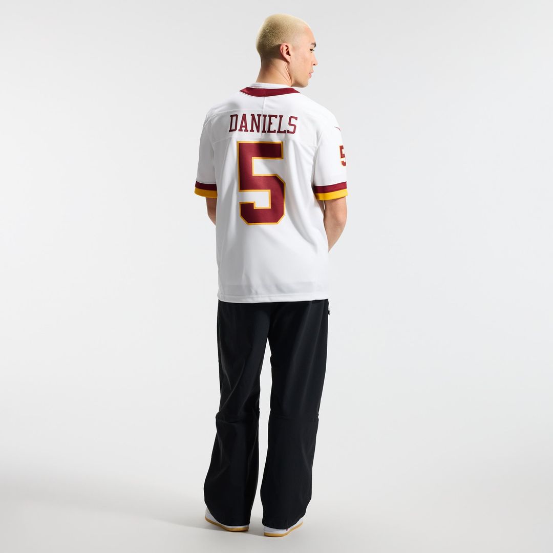 Jayden Daniels Washington Commanders Vapor F.U.S.E. Stitched Limited Jersey - White