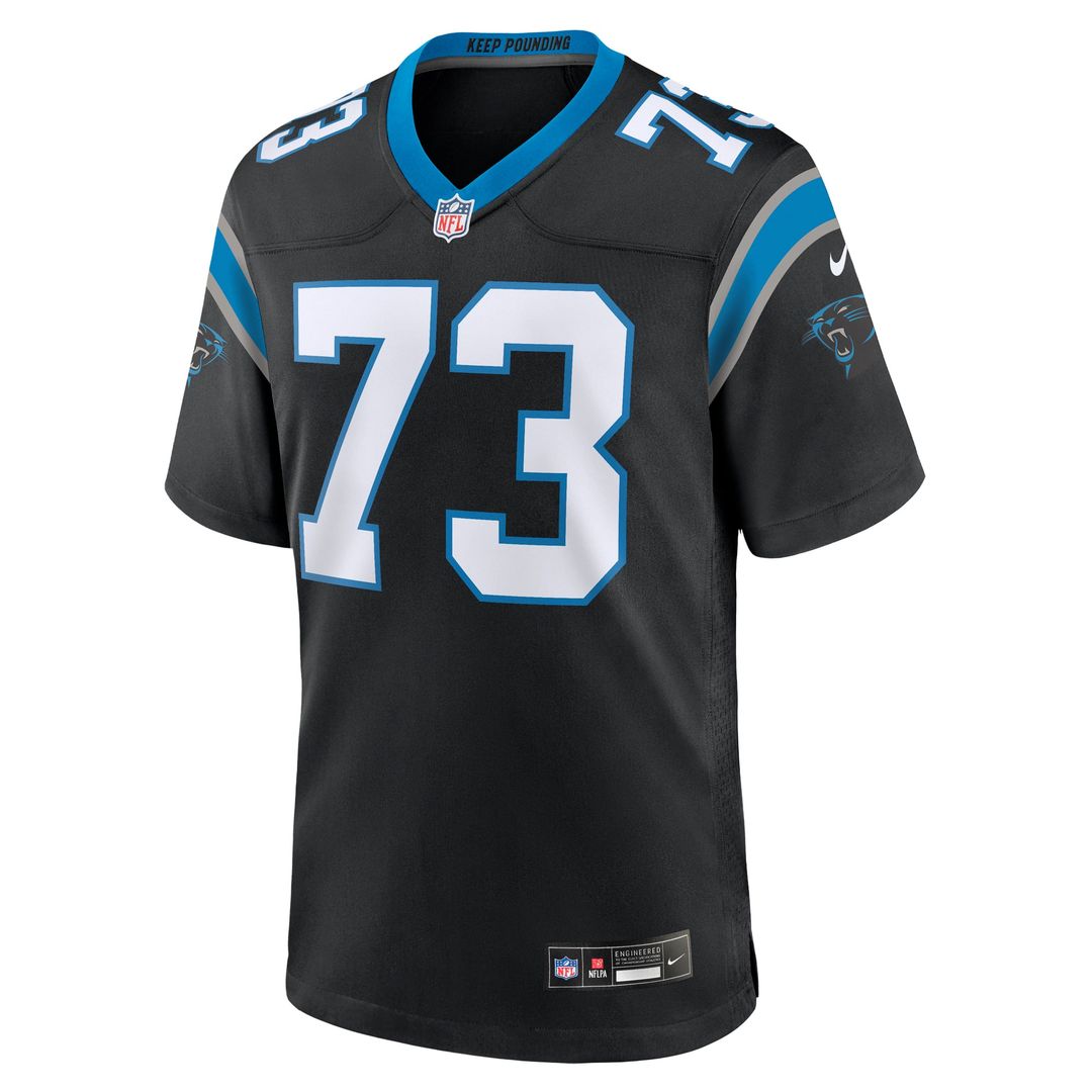 Rashard Lawrence Carolina Panthers Game Jersey - Black