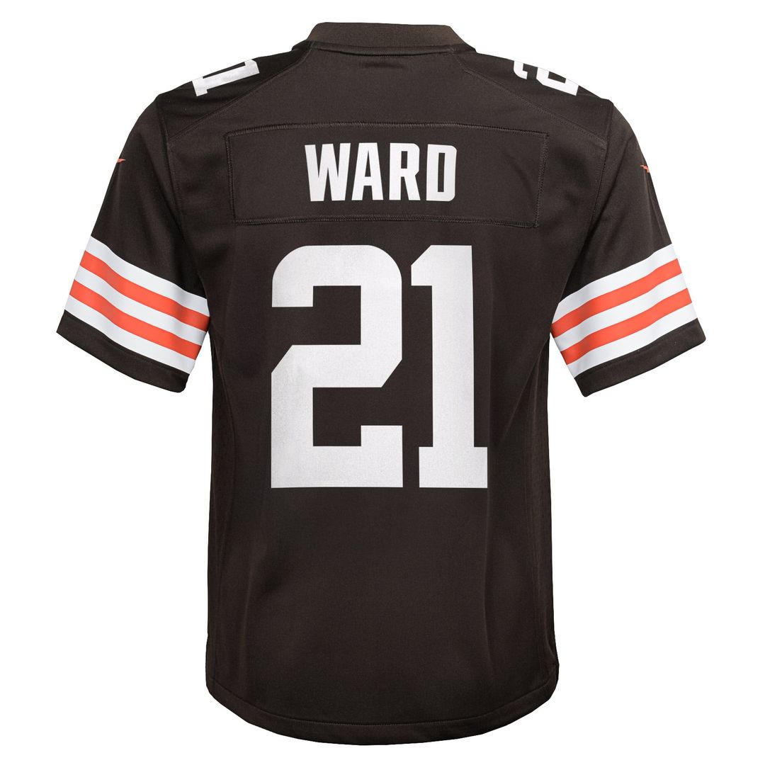 Denzel Ward Cleveland Browns Youth Game Jersey - Brown
