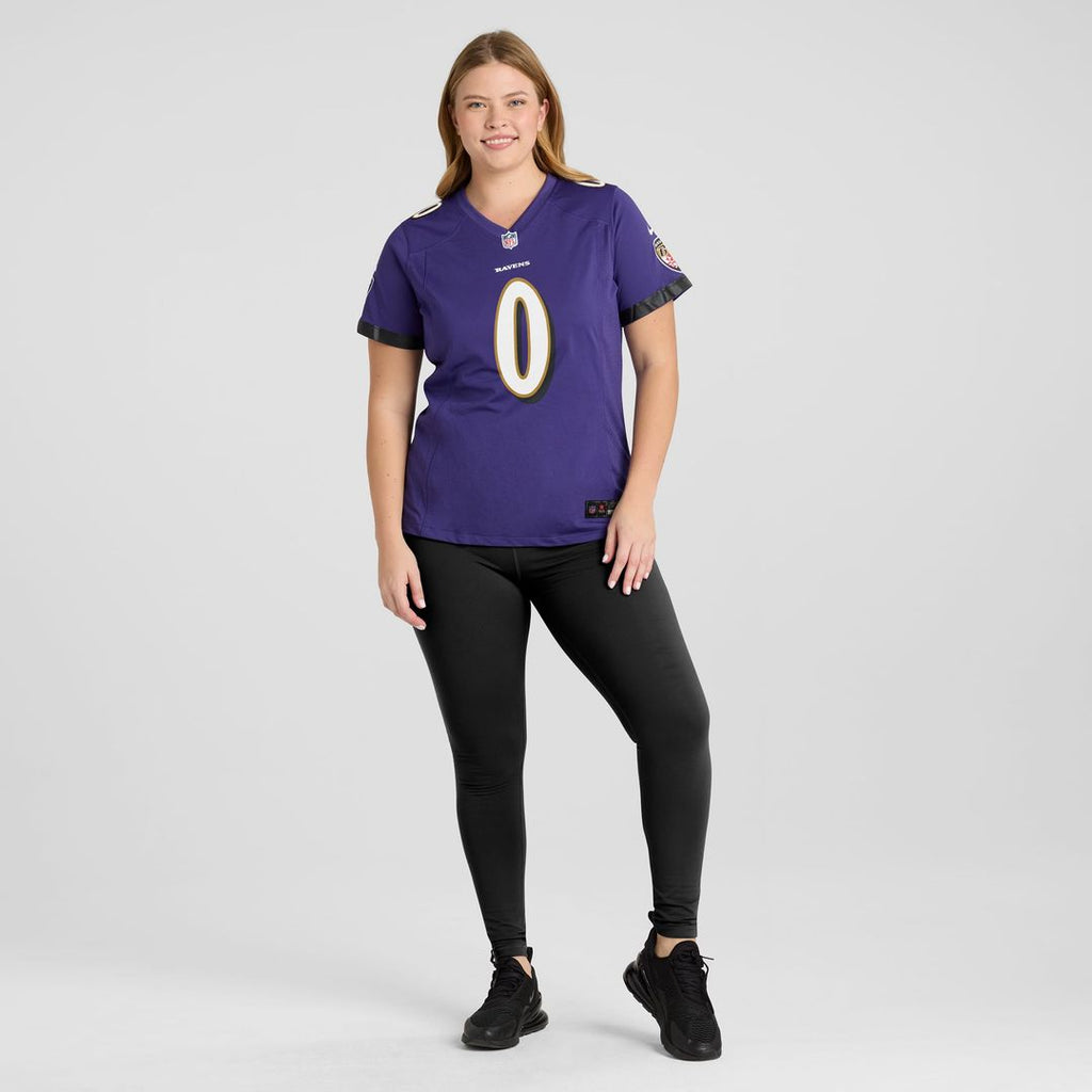 Roquan Smith Baltimore Ravens Women's Team Game Jersey - Purple