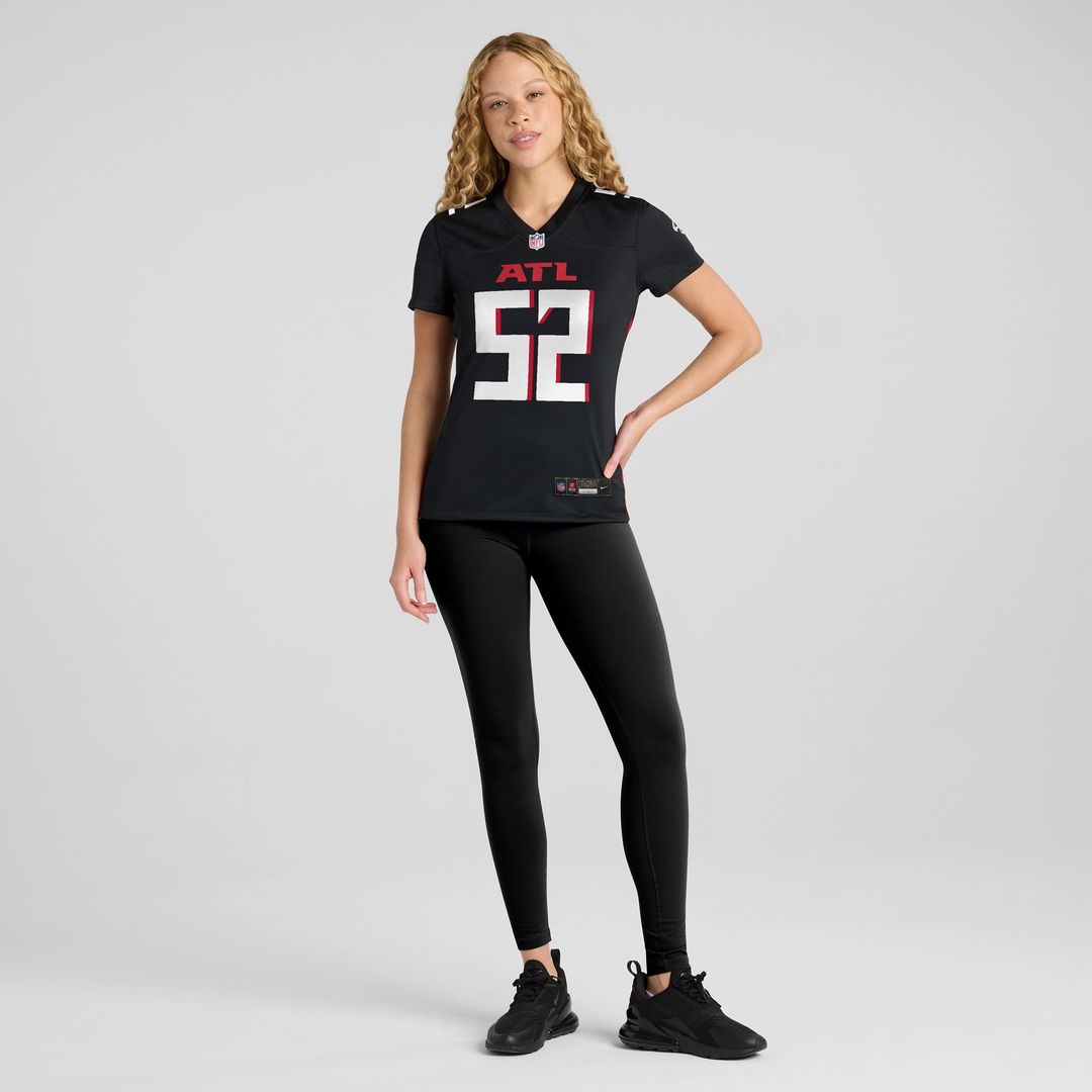 Jovaughn Gwyn Atlanta Falcons Women's Team Game Jersey - Black