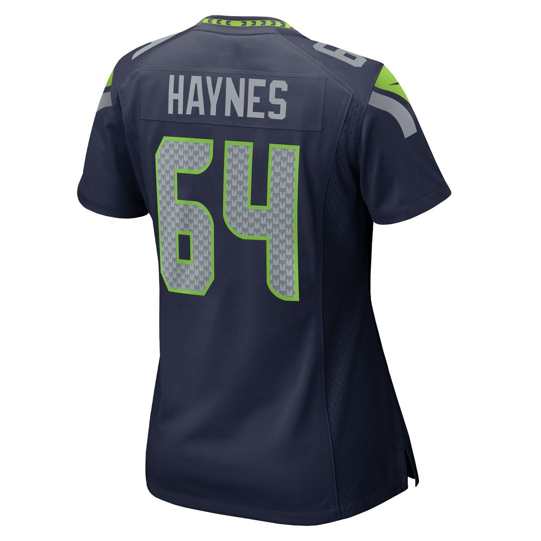 Christian Haynes Seattle Seahawks Women's Team Game Jersey - College Navy