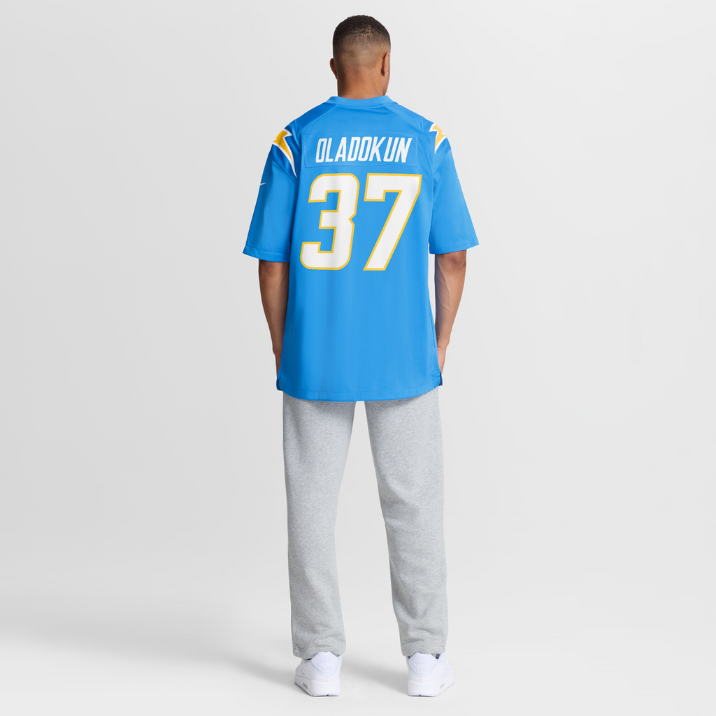 Oladokun Los Angeles Chargers Team Game Jersey - Powder Blue