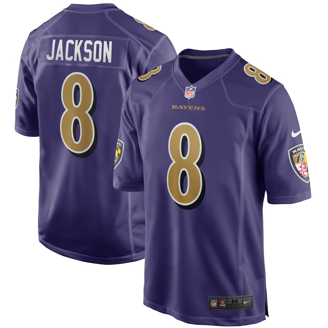 Lamar Jackson Baltimore Ravens Alternate Game Jersey - Purple
