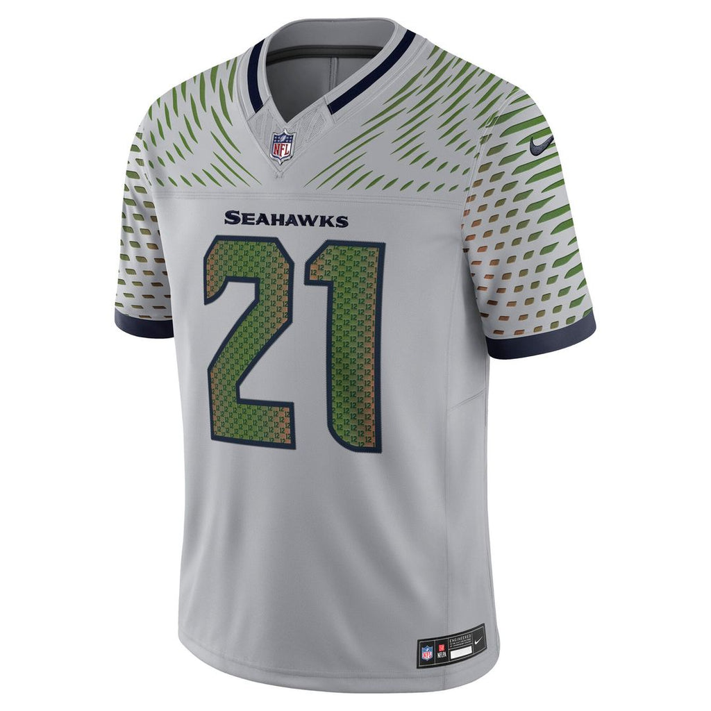Devon Witherspoon Seattle Seahawks 2025 Rivalries Collection Stitched Limited Jersey - Wolf Gray