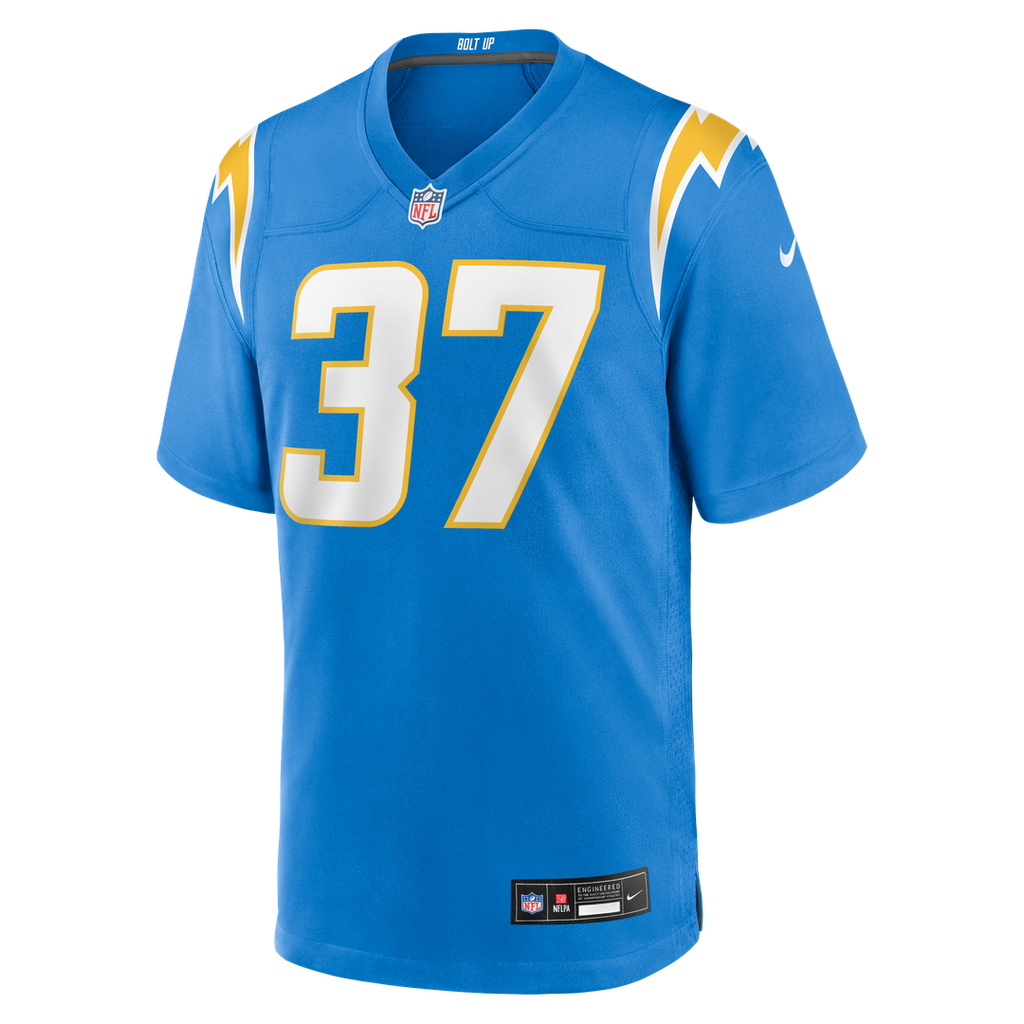 Oladokun Los Angeles Chargers Team Game Jersey - Powder Blue