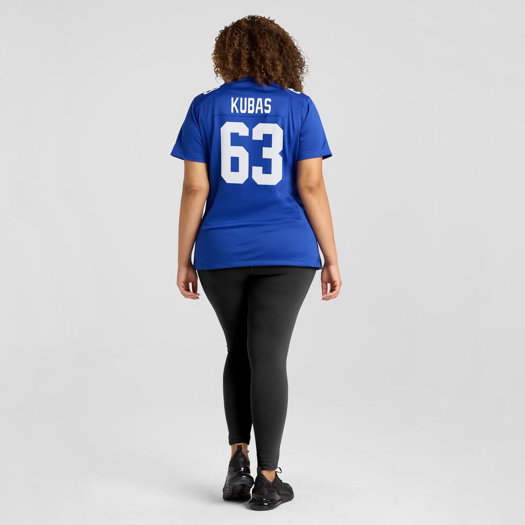 Jake Kubas New York Giants Women's Game Jersey - Royal