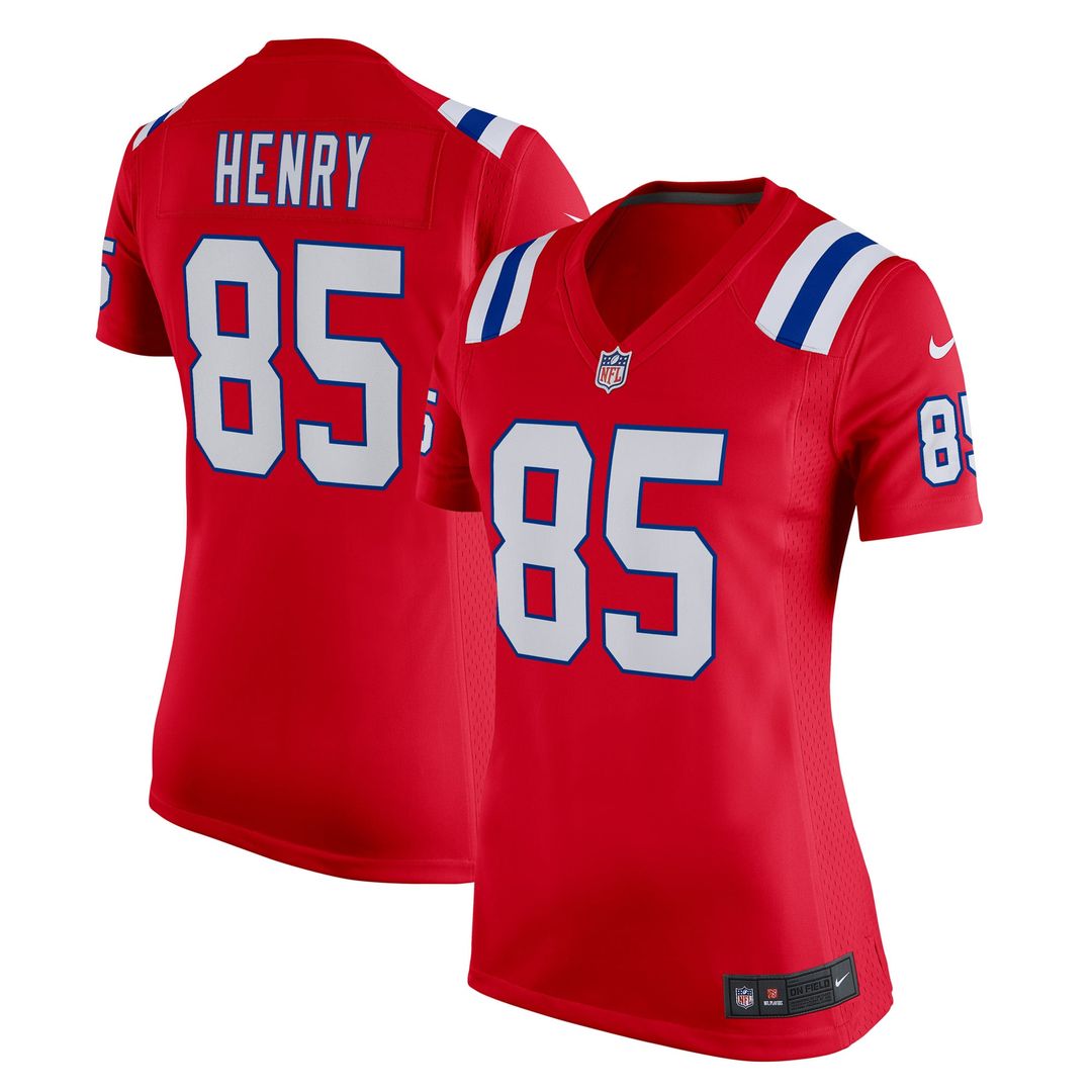 Hunter Henry New England Patriots Women's Team Game Jersey - Red