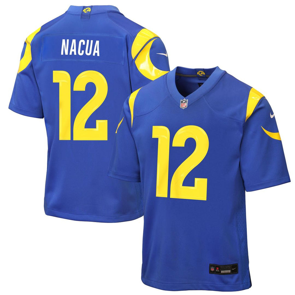 Puka Nacua Los Angeles Rams Youth Game Jersey - Royal