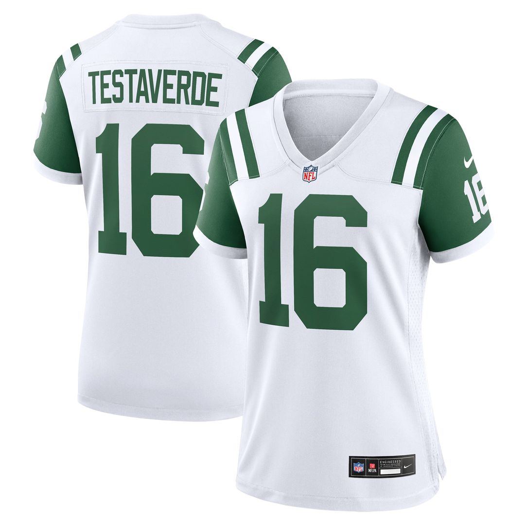 Vinny Testaverde New York Jets Women's Classic Alternate Retired Player Game Jersey - White