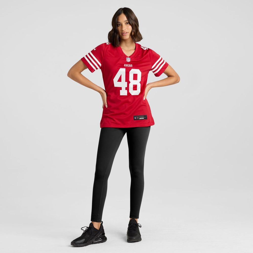 Tatum Bethune San Francisco 49ers Women's Team Game Jersey - Scarlet