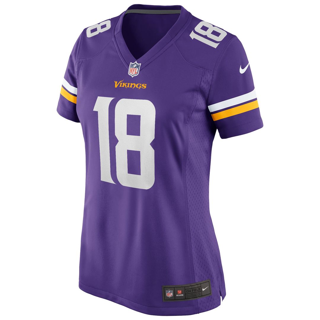 Justin Jefferson Minnesota Vikings Women's Game Jersey - Purple