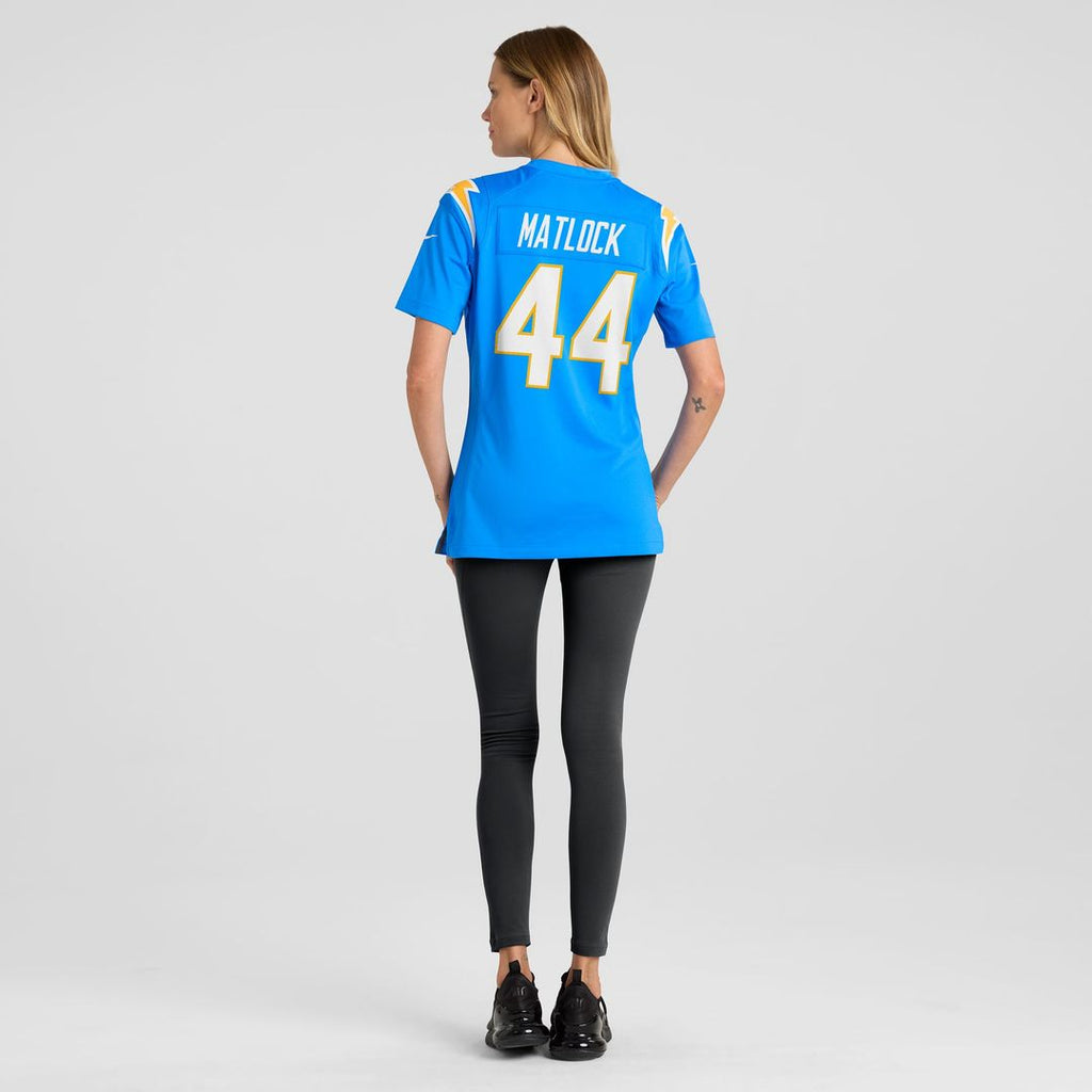 Scott Matlock Los Angeles Chargers Women's Game Jersey - Powder Blue