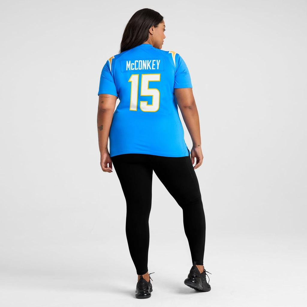 Ladd McConkey Los Angeles Chargers Women's Alternate Super Chargers Game Jersey - Navy