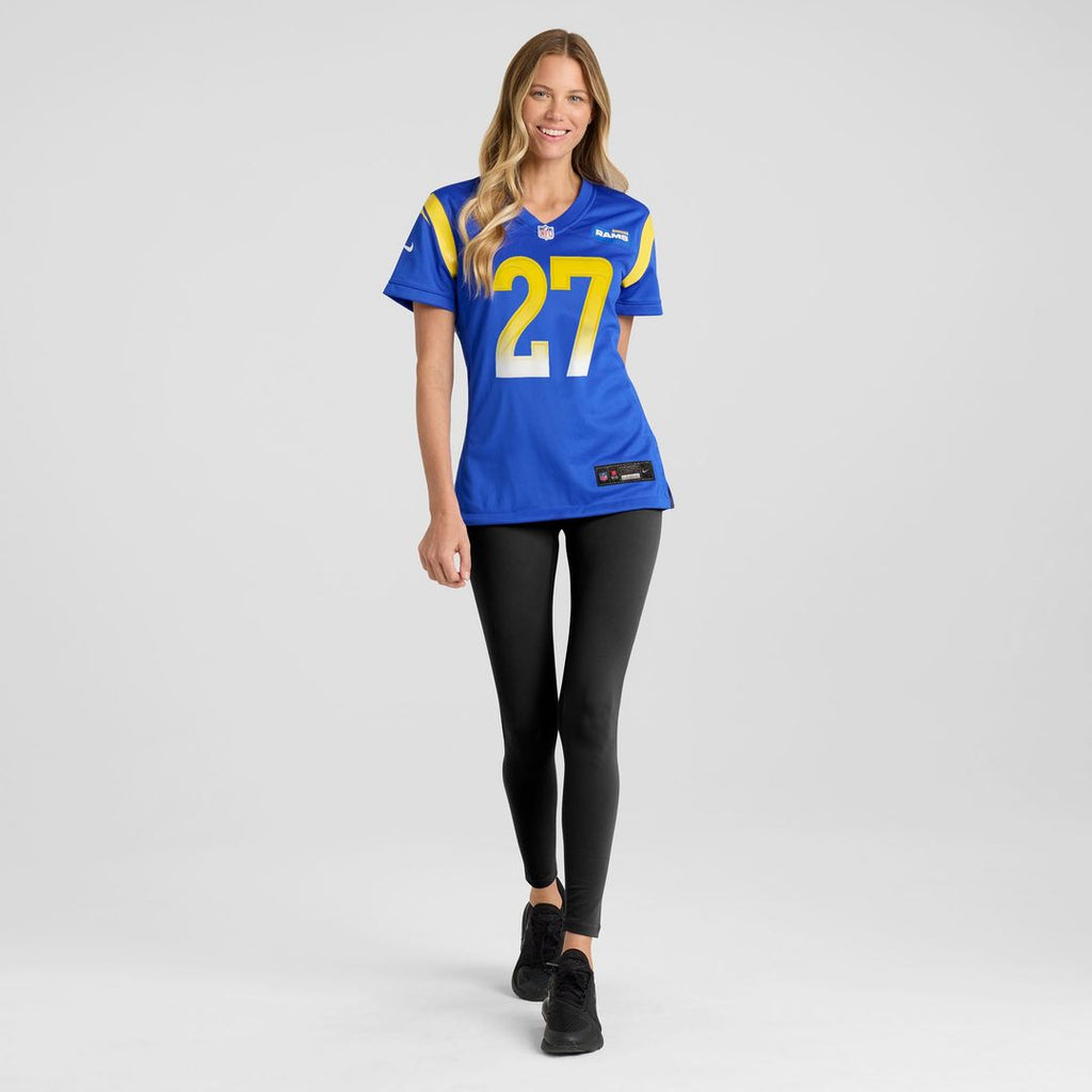Jarquez Hunter Los Angeles Rams Women's Team Game Jersey - Royal