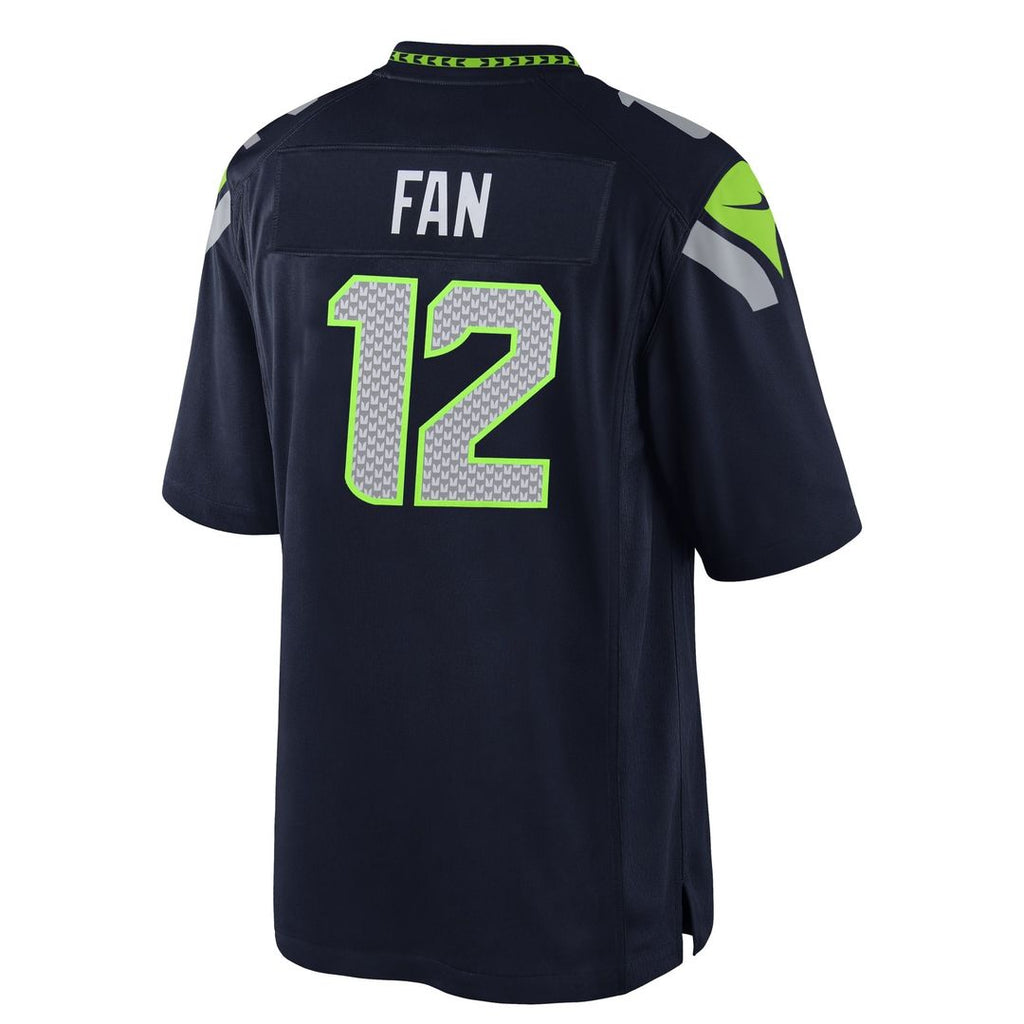 12th Fan Seattle Seahawks Youth Game Jersey - College Navy