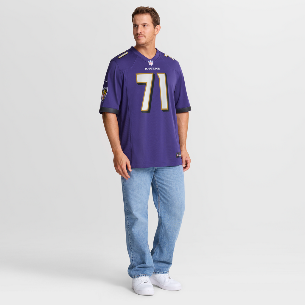 Carson Vinson Baltimore Ravens Team Game Jersey - Purple