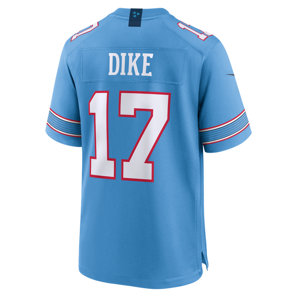 Chimere Dike Tennessee Titans Team Game Jersey - Light Blue