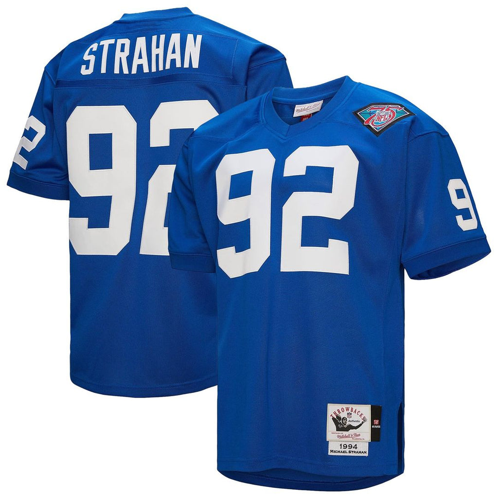 Michael Strahan New York Giants 1994 Mitchell & Ness Authentic Throwback Retired Player Jersey - Royal