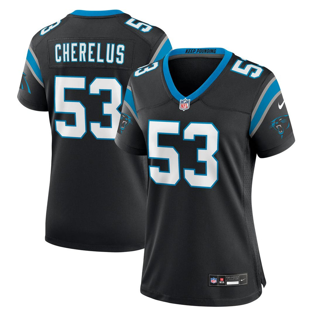Claudin Cherelus Carolina Panthers Women's Team Game Jersey - Black