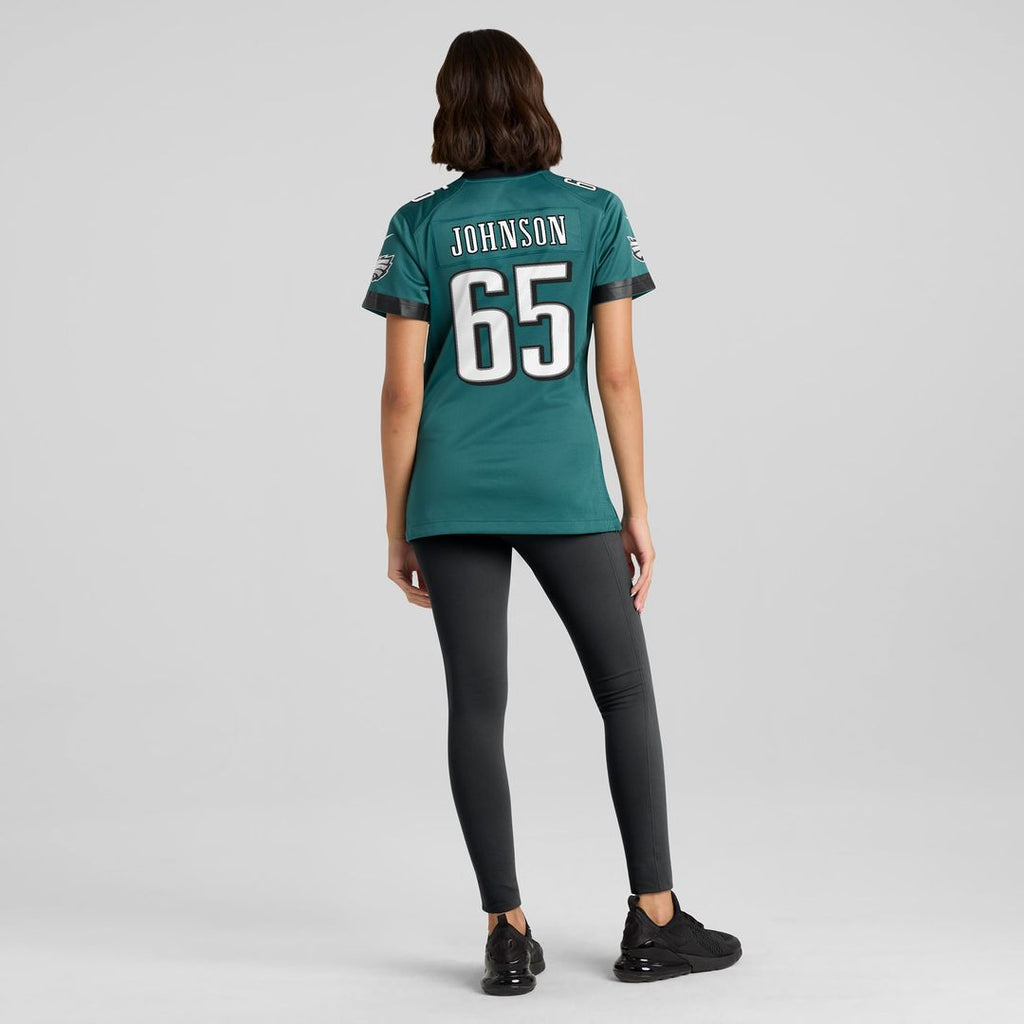 Lane Johnson Philadelphia Eagles Women's Alternate Game Jersey - Kelly Green