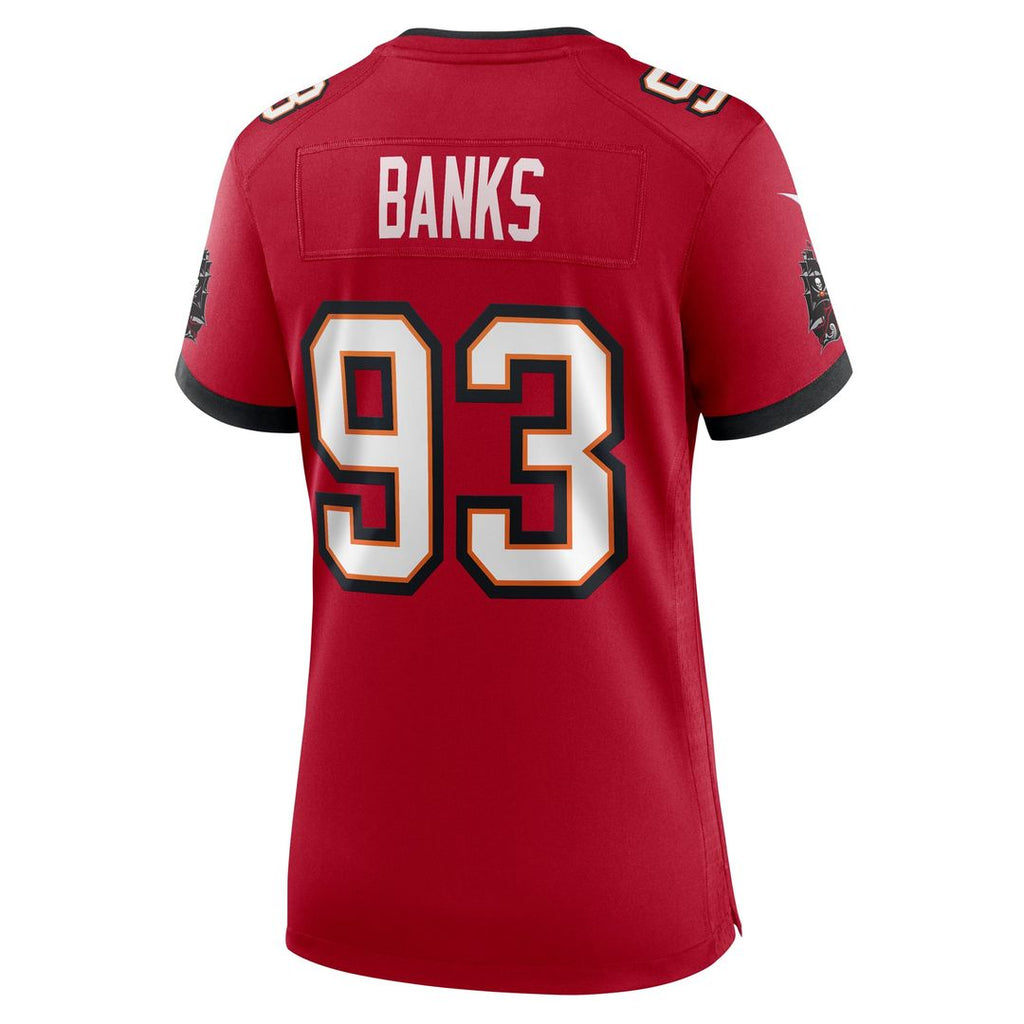 Eric Banks Tampa Bay Buccaneers Women's Game Jersey - Red