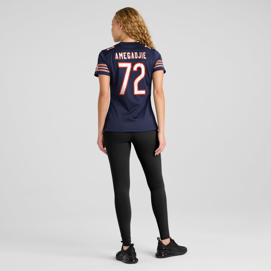 Kiran Amegadjie Chicago Bears Women's Game Jersey - Navy