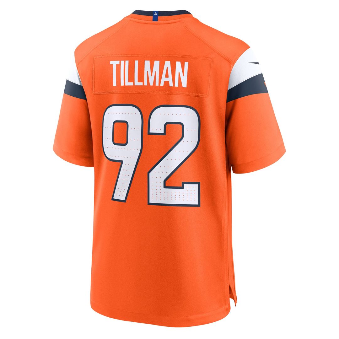 Dondrea Tillman Denver Broncos Team Game Jersey - Orange