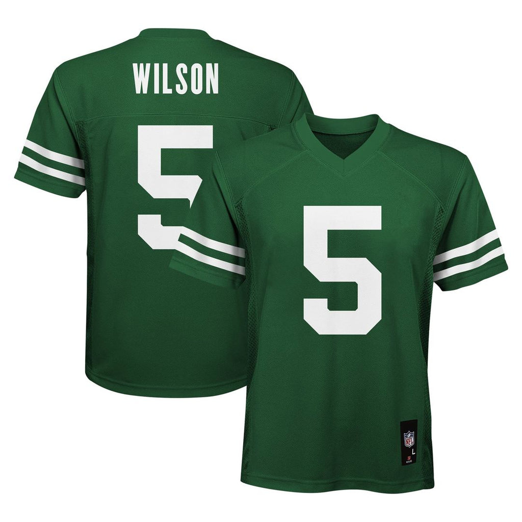 Garrett Wilson New York Jets Youth Replica Player Jersey - Legacy Green