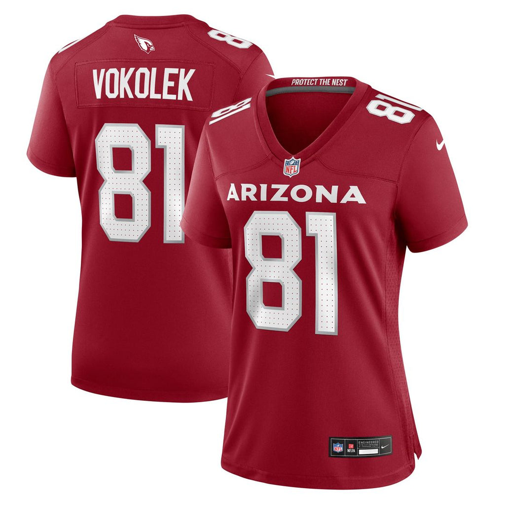 Travis Vokolek Arizona Cardinals Women's Game Jersey - Cardinal