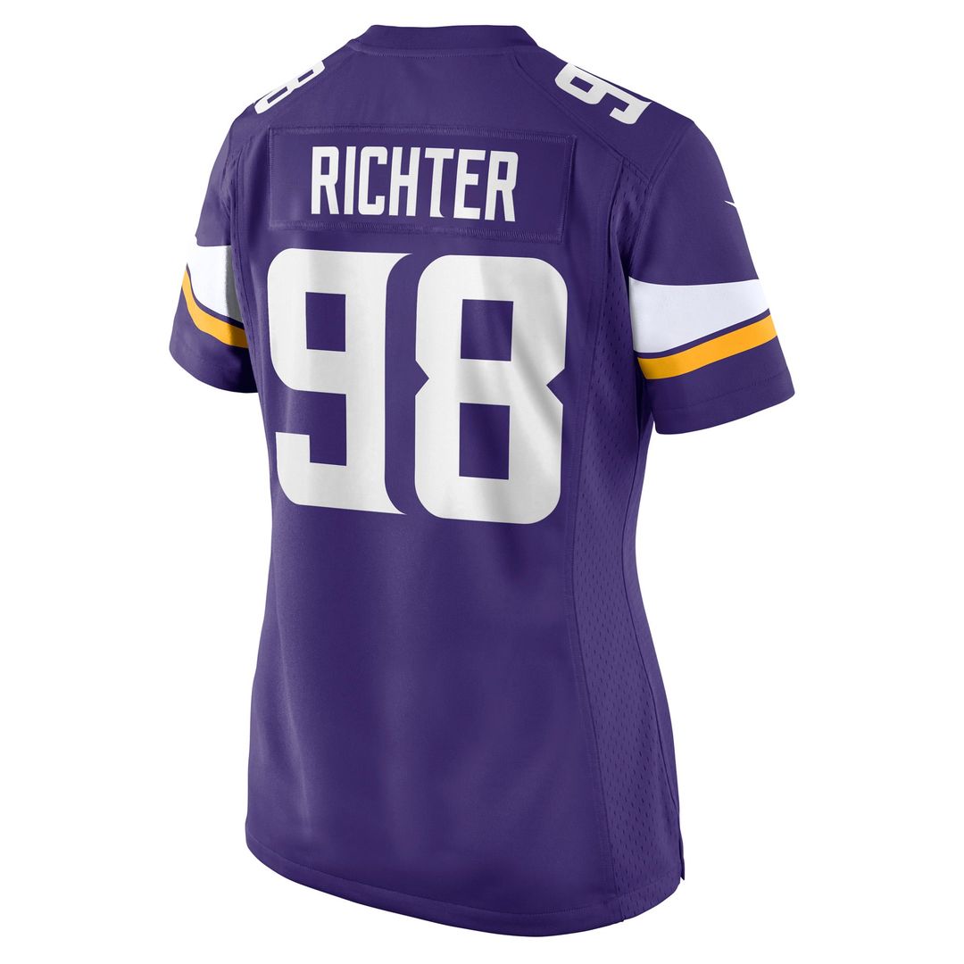 Bo Richter Minnesota Vikings Women's Team Game Jersey - Purple