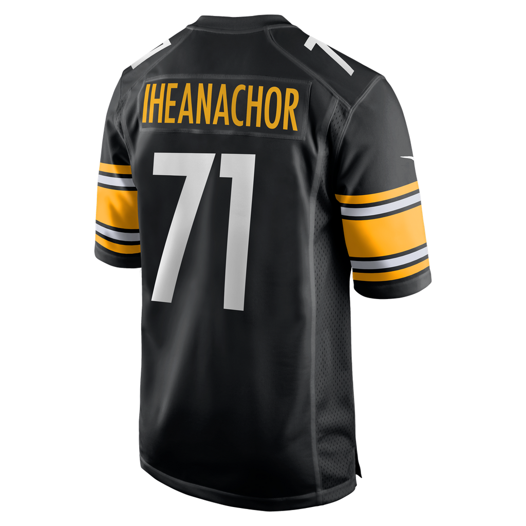 Max Iheanachor Pittsburgh Steelers 2026 Draft First Round Pick No. 21 Team Game Jersey - Black
