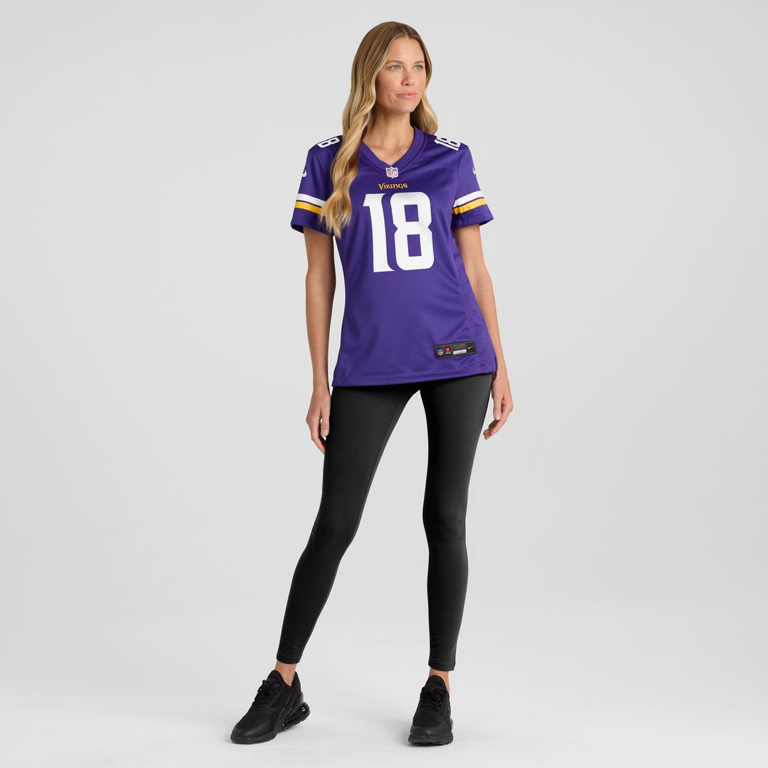 Justin Jefferson Minnesota Vikings Women's Game Jersey - Purple