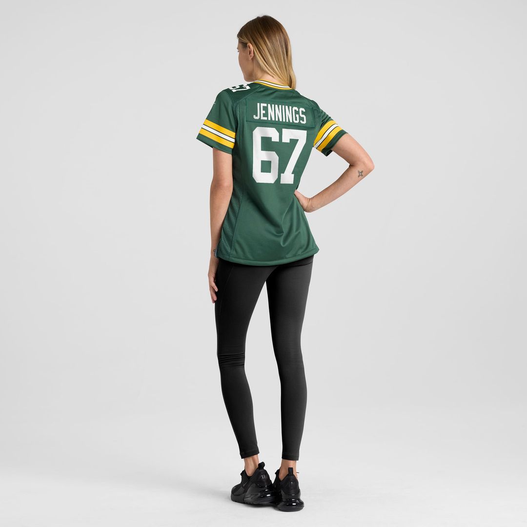 Donovan Jennings Green Bay Packers Women's Team Game Jersey - Green