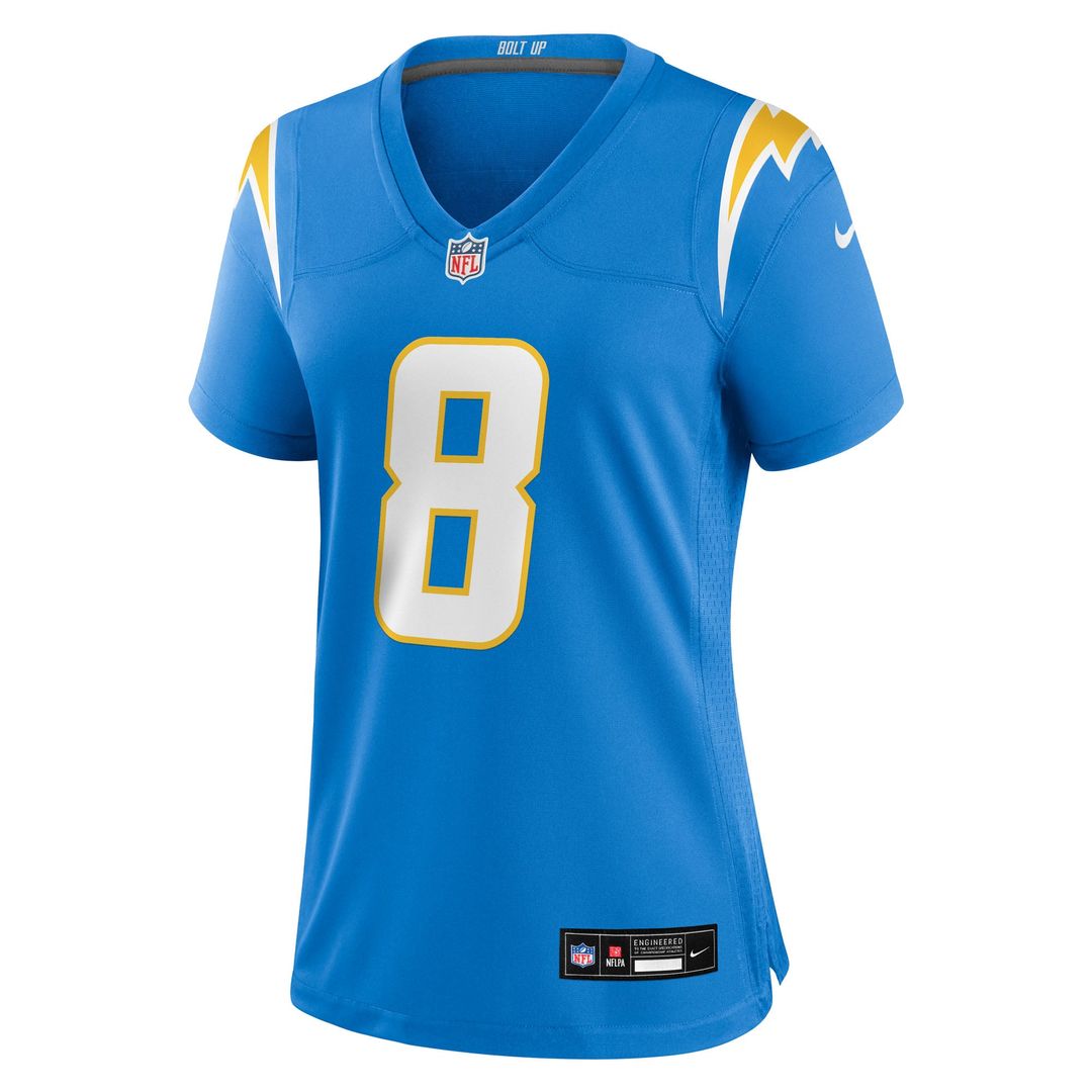 Omarion Hampton Los Angeles Chargers Women's Team Game Jersey - Powder Blue