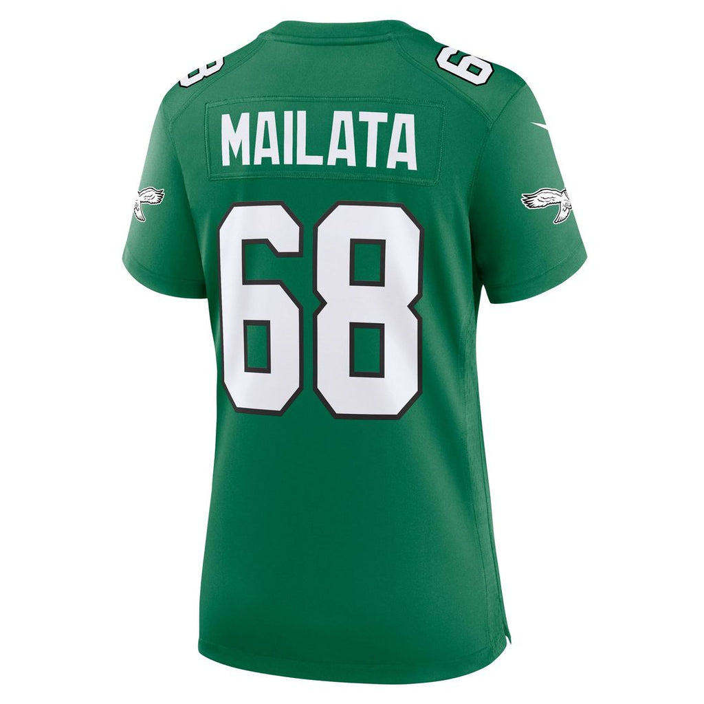 Mailata Philadelphia Eagles Women's Team Game Jersey - Midnight Green