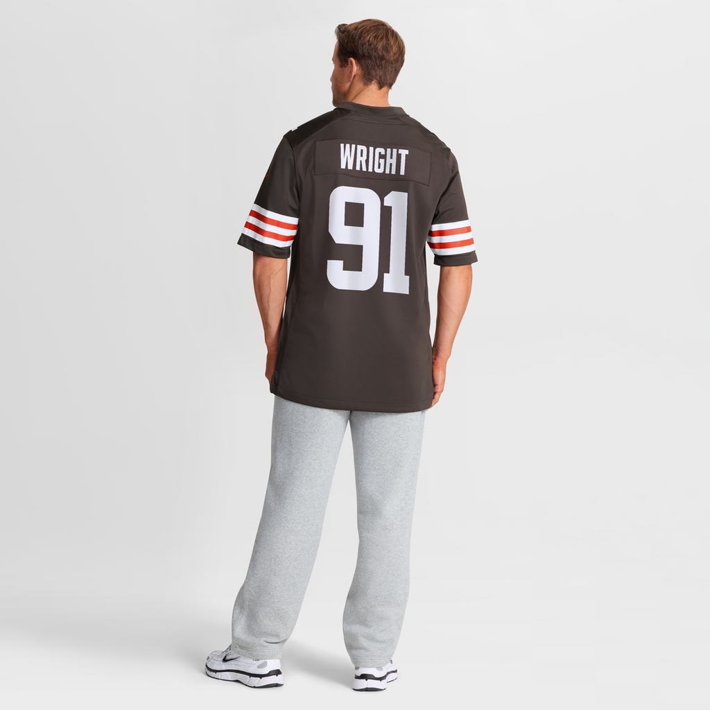 Alex Wright Cleveland Browns Team Game Jersey - Brown