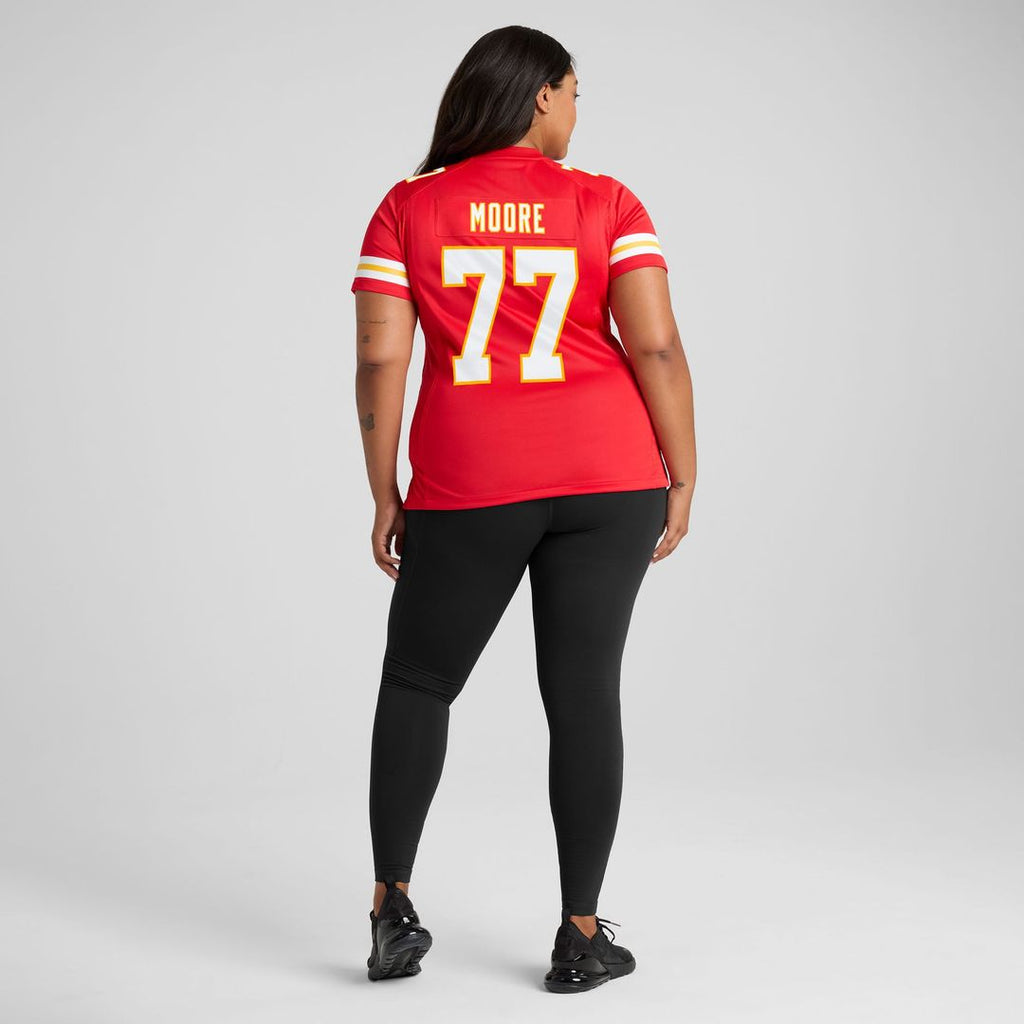 Jaylon Moore Kansas City Chiefs Women's Team Game Jersey - Red