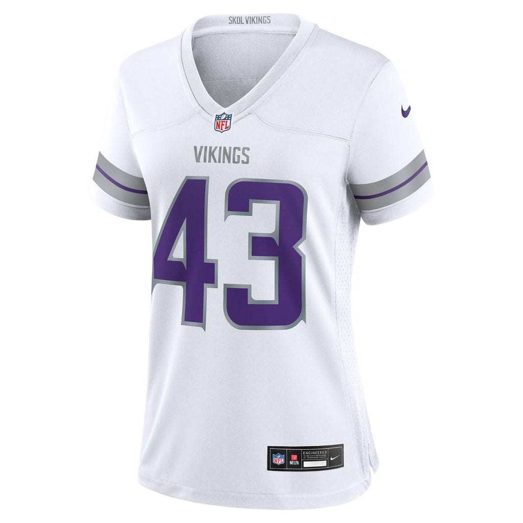 Andrew Van Ginkel Minnesota Vikings Women's Alternate Game Jersey - White