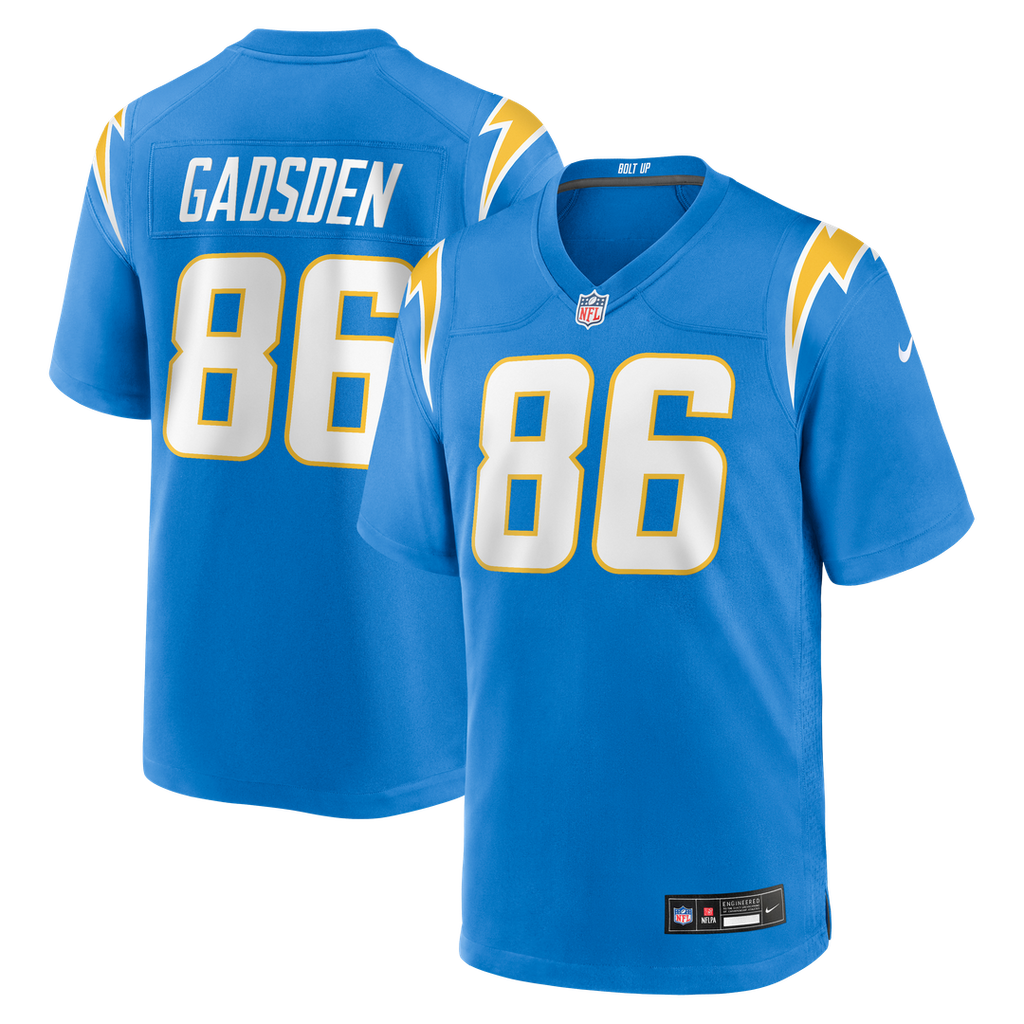 Oronde Gadsden Los Angeles Chargers Team Game Jersey - Powder Blue